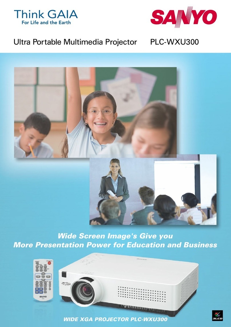 Sanyo PLC-WXU300 User manual Sanyo PLC-WXU300 User manual