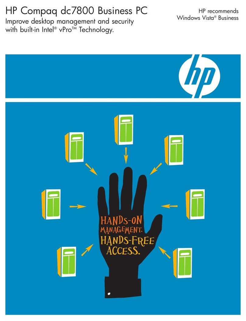 HP Compaq dc7800 Series Brochure & specs