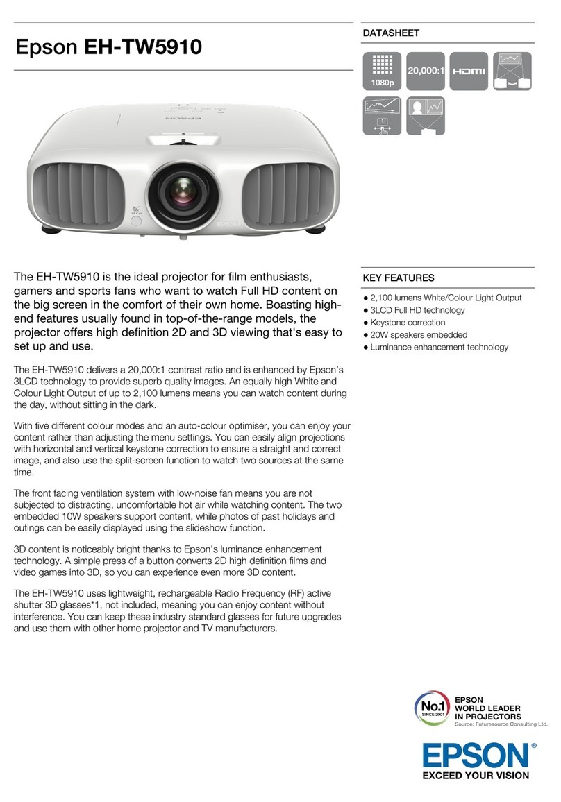 Epson EH-TW5910 User manual