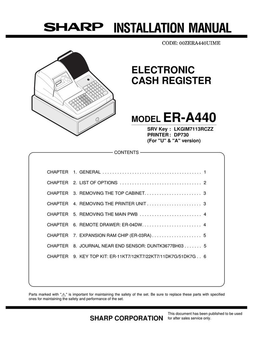 Sharp ER-A440 installation manual