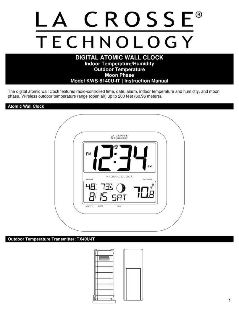 La Crosse Technology KWS-8140U-IT instruction manual