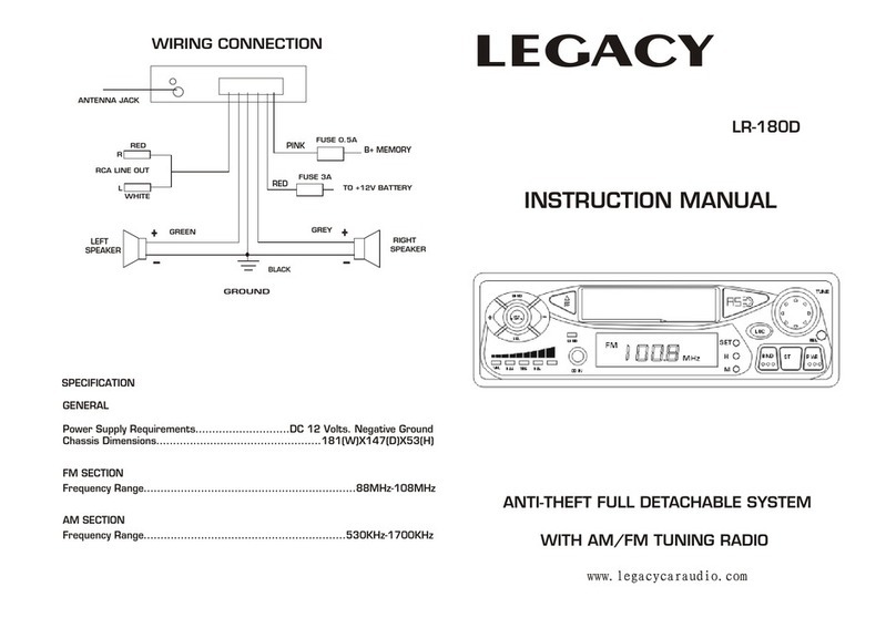 Legacy LR-180D User manual