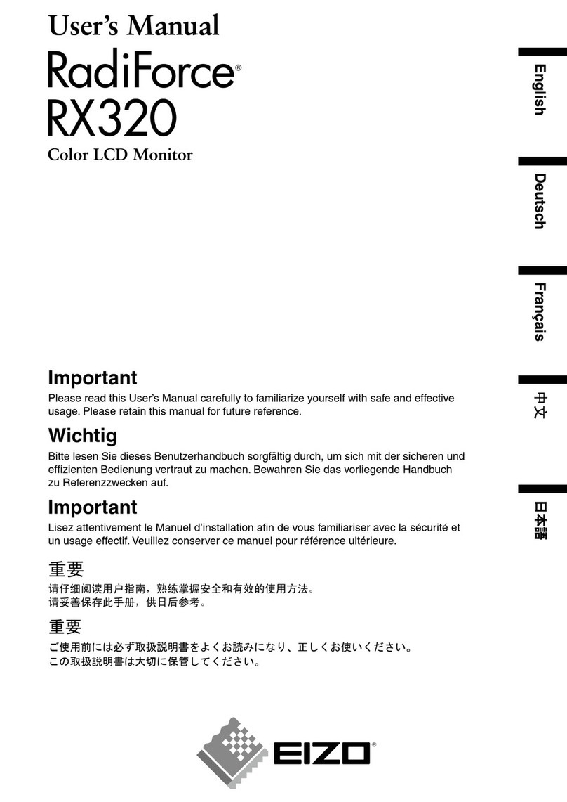 Eizo RadiForce RX320 User manual Eizo RadiForce RX320 User manual