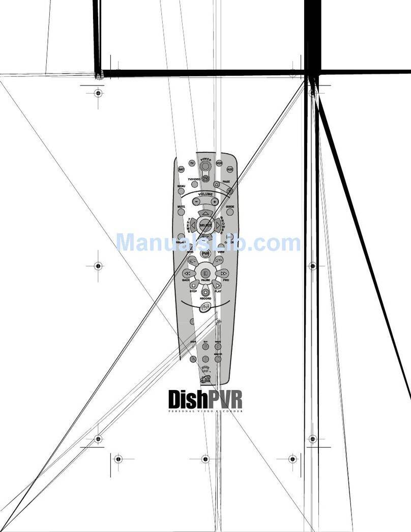 Dish Network Platinum PVR Remote Control User manual