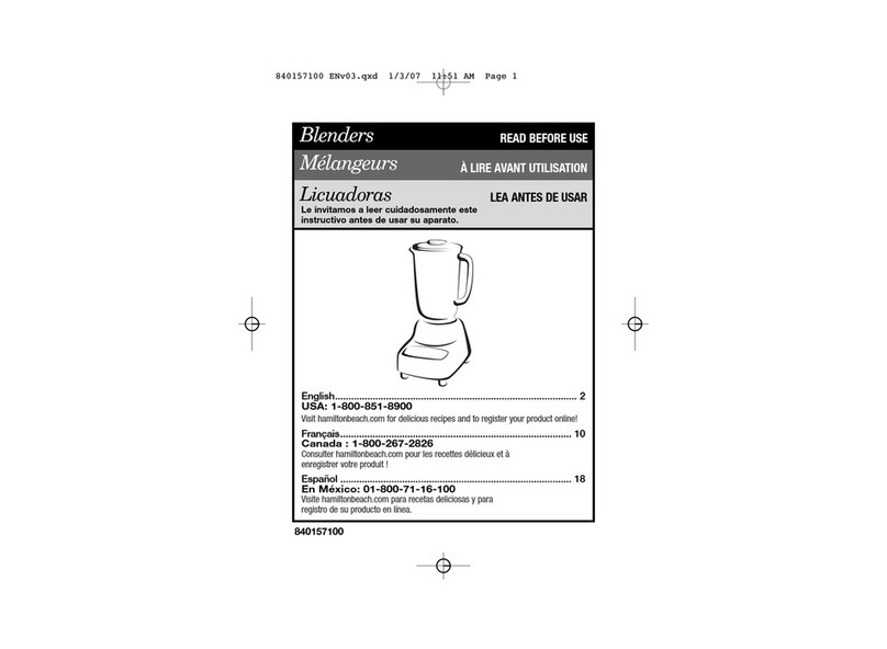 Hamilton Beach 57171R-MX user manual