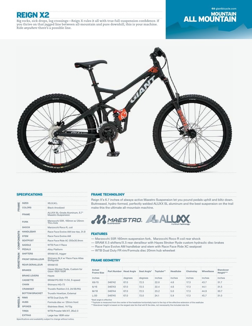 Giant REIGN X2 User manual