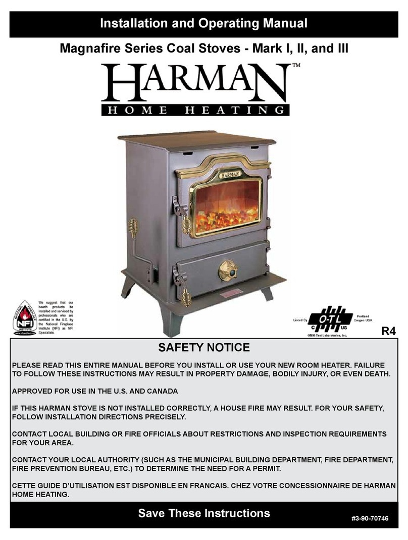 Harman Home Heating MARK III Installation and operating manual