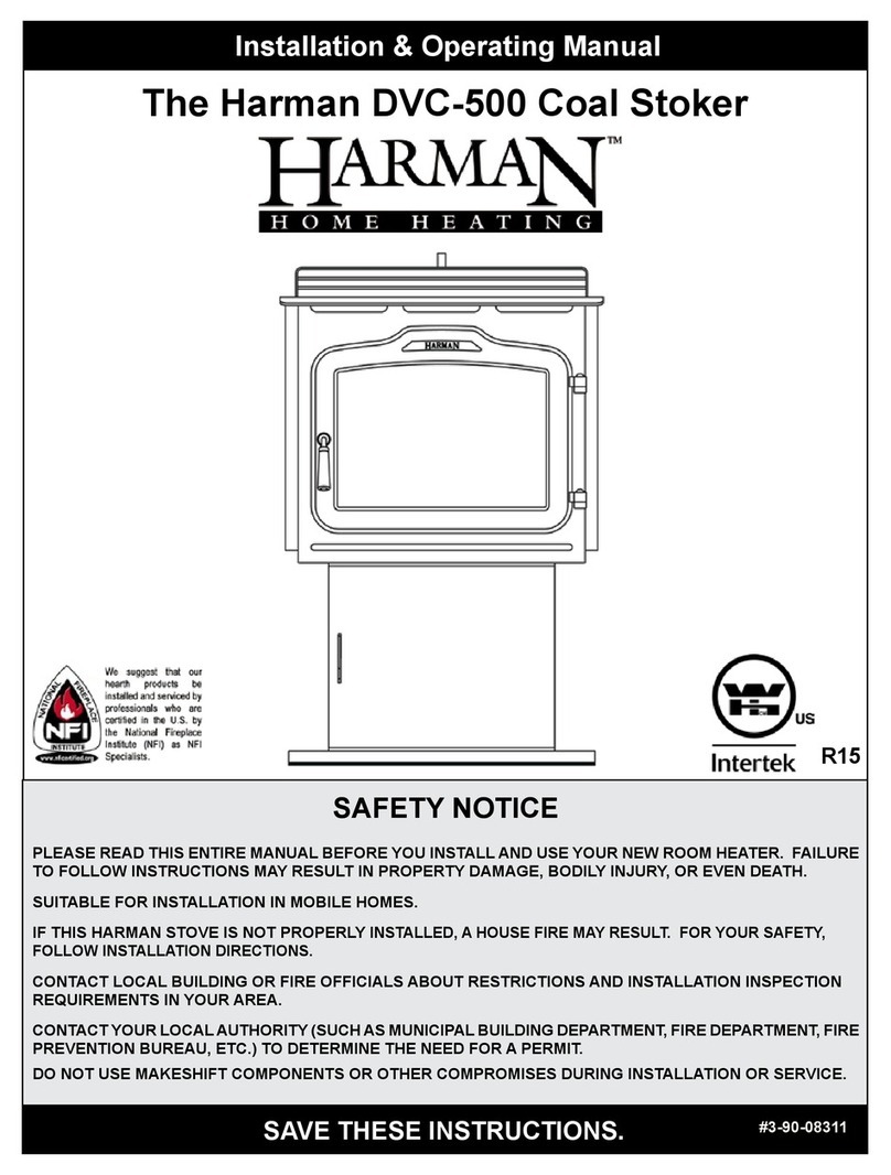 Harman Home Heating DVC-500 Installation & operating manual