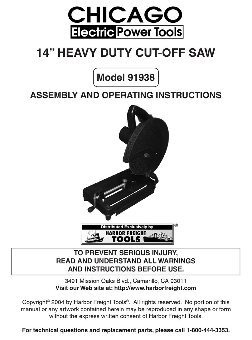Chicago Electric 91938 operating instructions