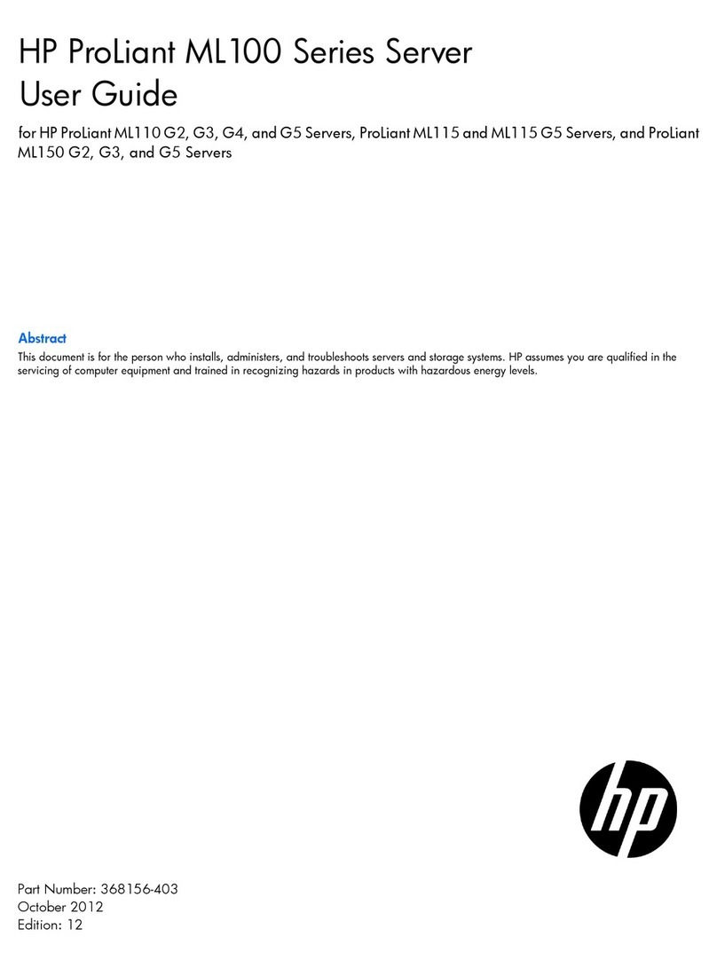 HP ProLiant ML100 Series User manual