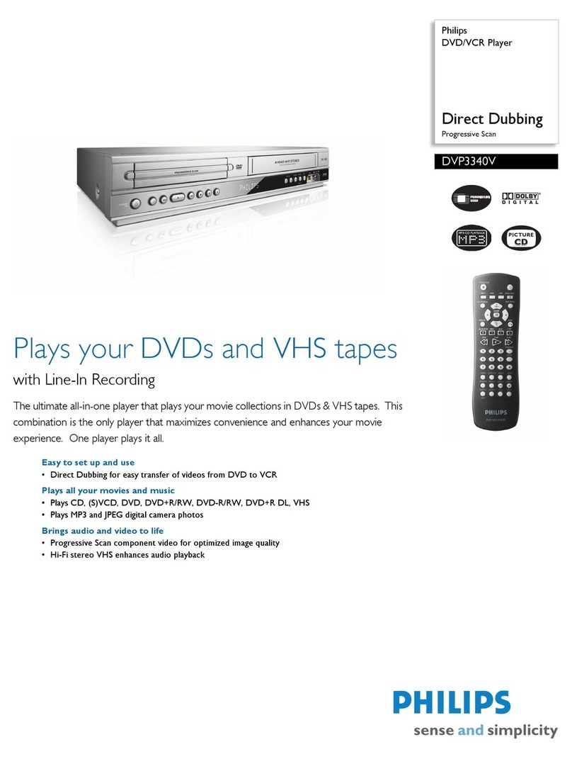 Philips DVP3340V/17 Specifications