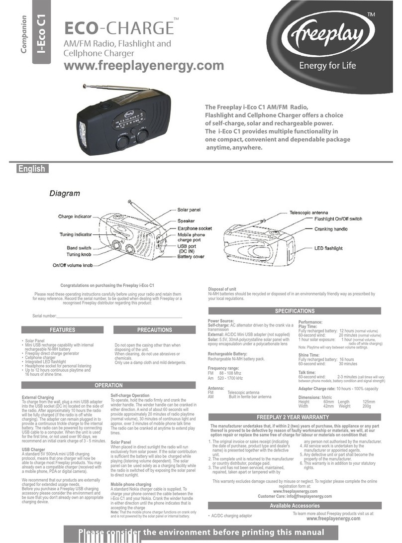 Freeplay I-ECO-C1 User manual