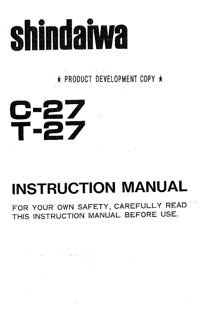 Shindaiwa C-27 instruction manual