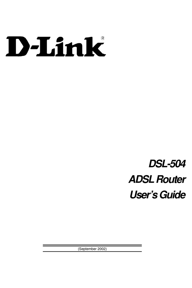 D-Link DSL-504 User manual D-Link DSL-504 User manual