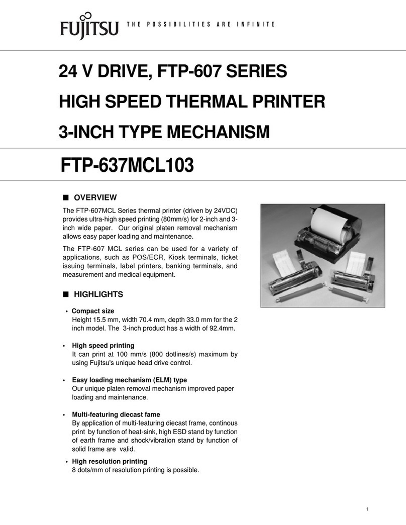 Fujitsu FTP-637MCL103 User manual
