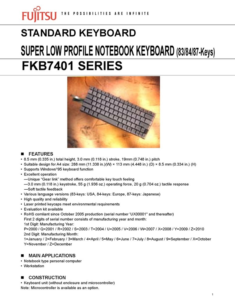 Fujitsu FKB7401 Series User manual