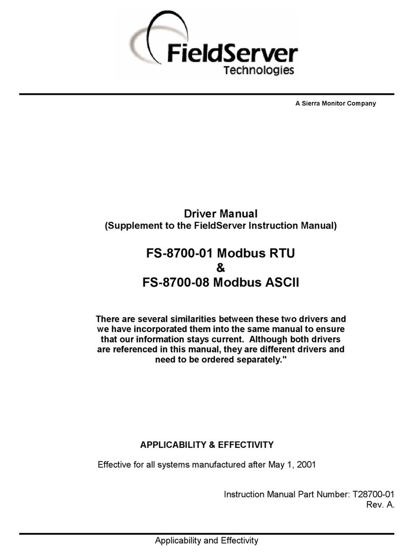 FieldServer FS-8700-01 instruction manual