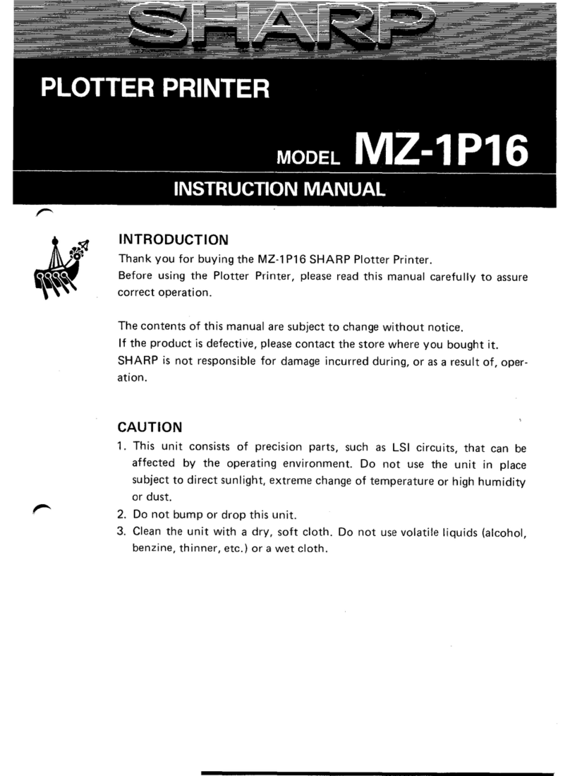 Sharp MZ-1P16 User manual Sharp MZ-1P16 User manual