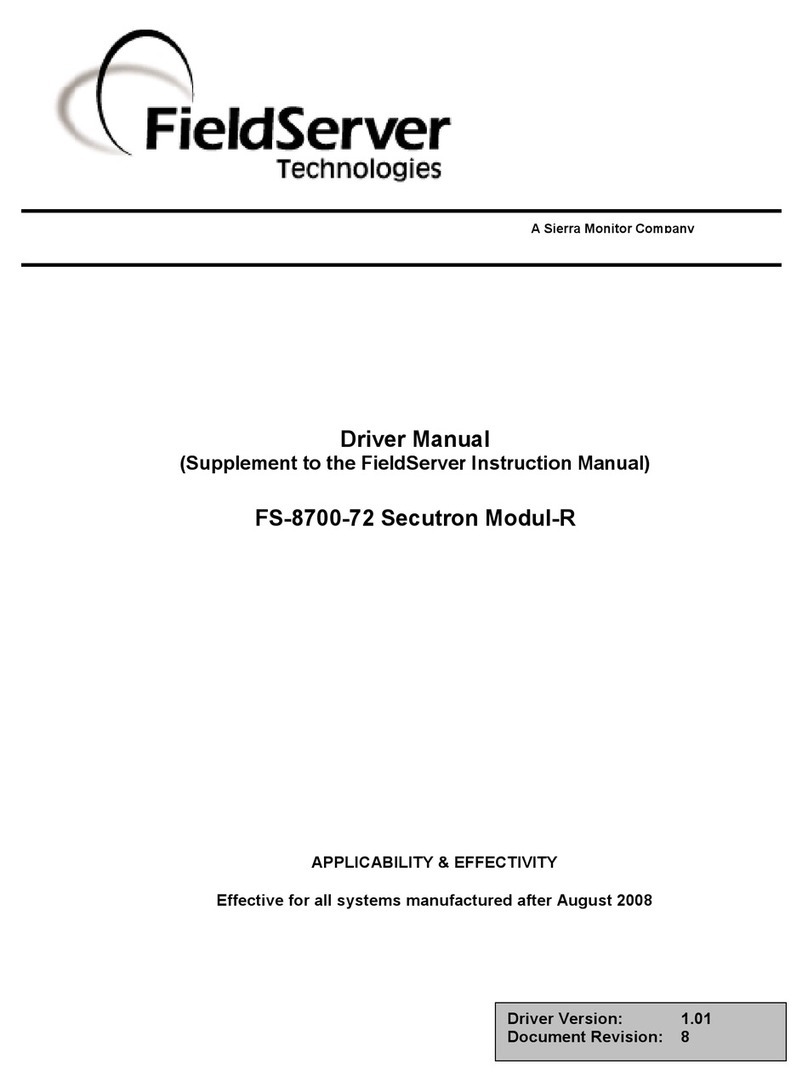 FieldServer FS-8700-72 User manual