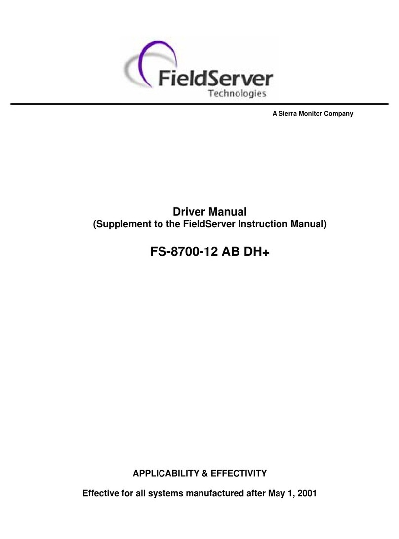 FieldServer FS-8700-12 instruction manual
