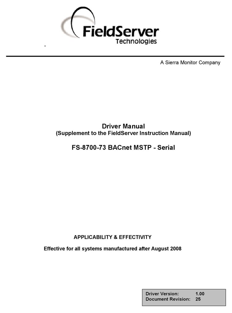 FieldServer FS-8700-73 manual&nbsp;