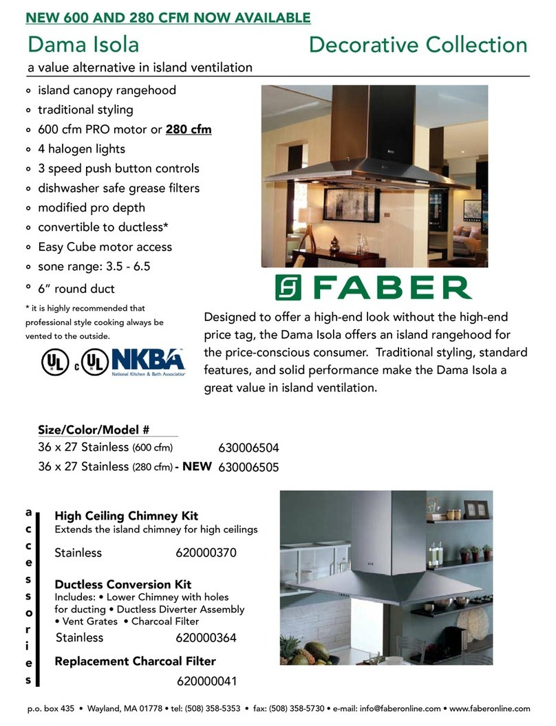 Faber 630006505 Brochure & specs Faber 630006505 Brochure & specs