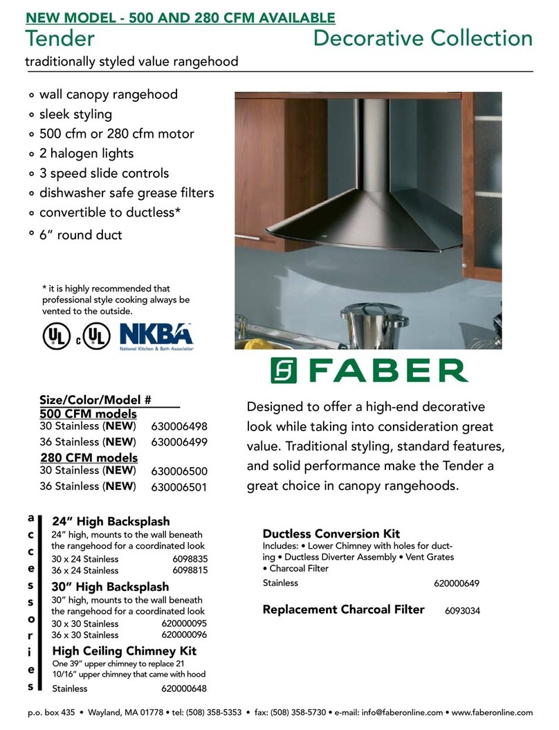 Faber Tender 630006501 User manual