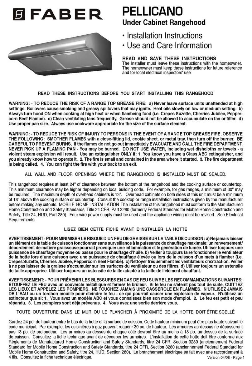Faber PELLICANO User manual