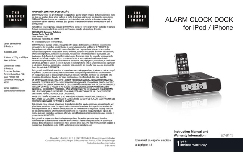 Sharper Image EC-B145 User manual