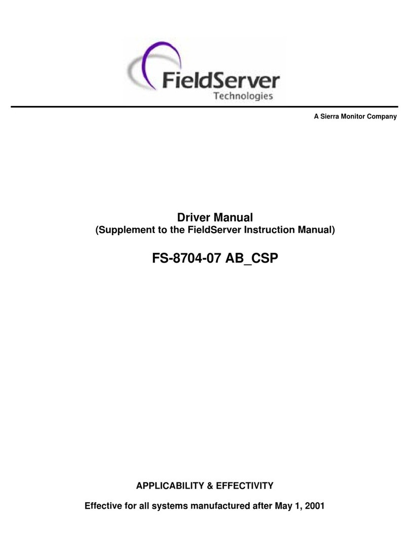 FieldServer FS-8704-07 instruction manual