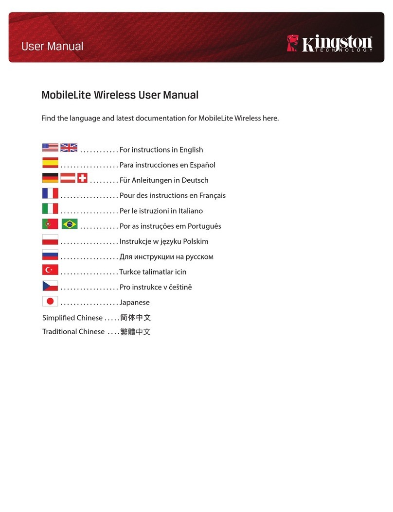 Kingston Technology MobileLite Wireless User manual Kingston Technology MobileLite Wireless User manual
