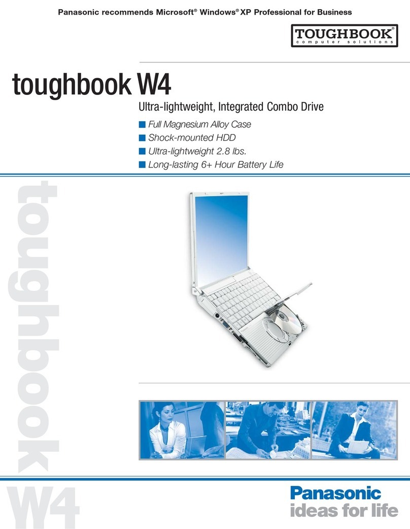 Panasonic Toughbook W4 User manual Panasonic Toughbook W4 User manual