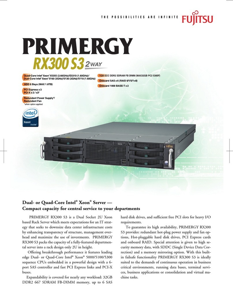 Fujitsu Primergy RX300 S3 User manual