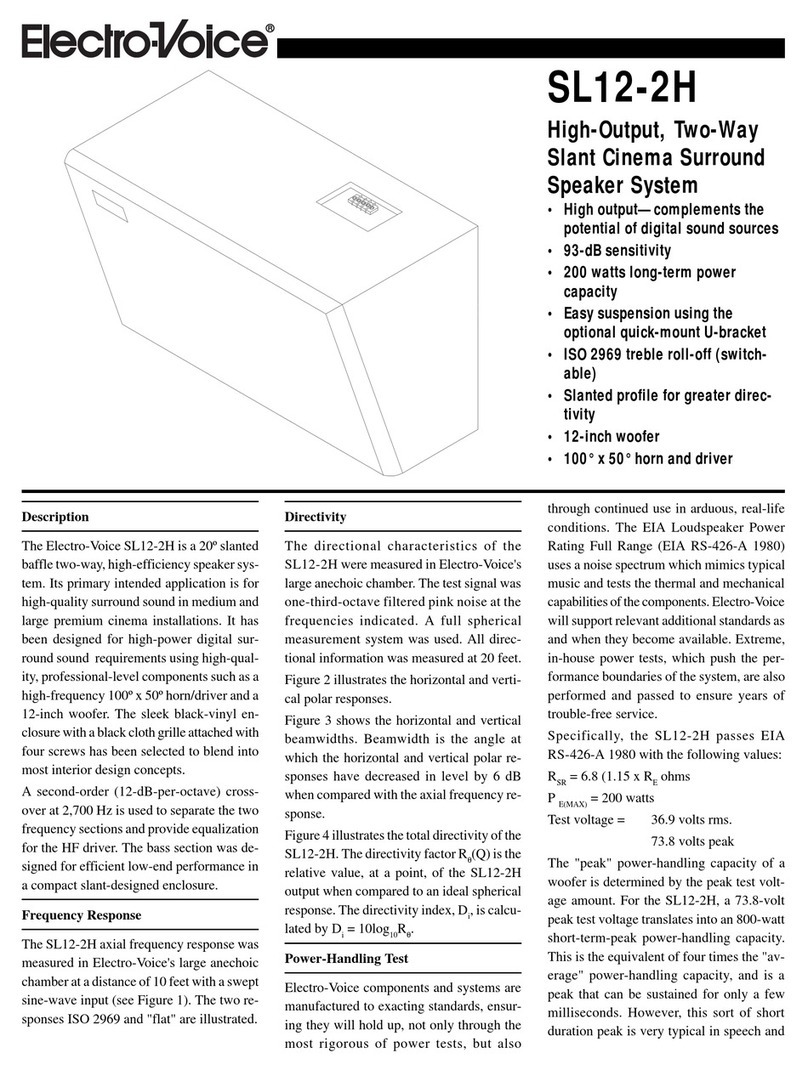 Electro-Voice SL12-2H datasheet Electro-Voice SL12-2H datasheet