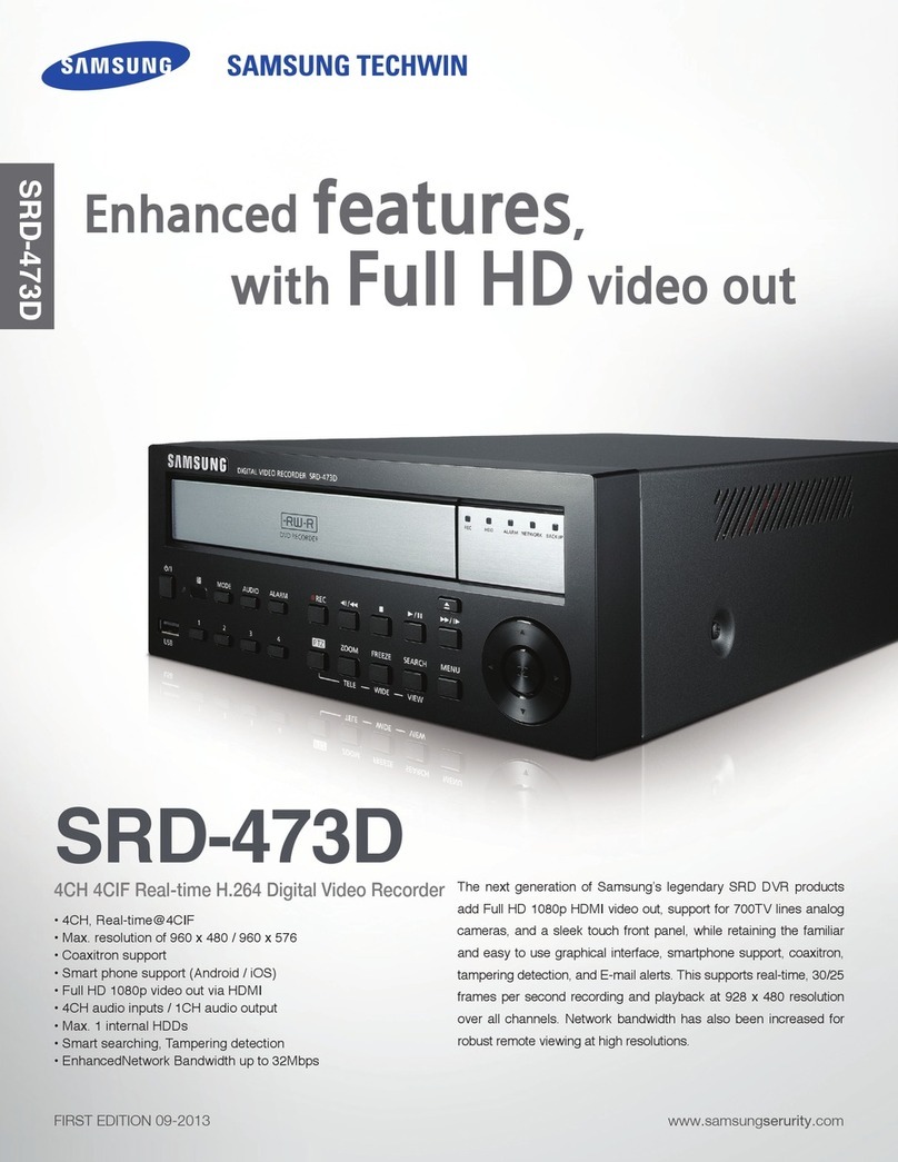 Samsung SRD-473D Specifications