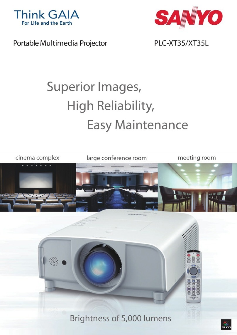 Sanyo PLC-XT35 Specification sheet