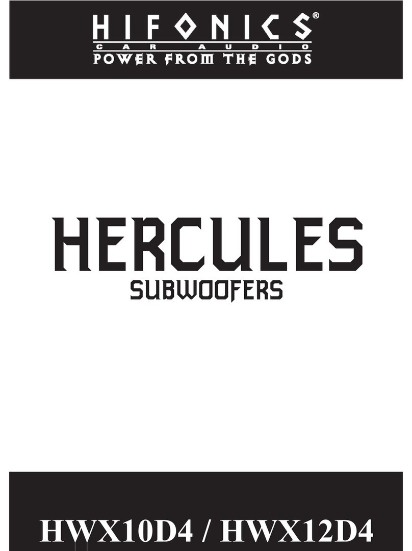 Hifonics HERCULES HWX10D4 User manual