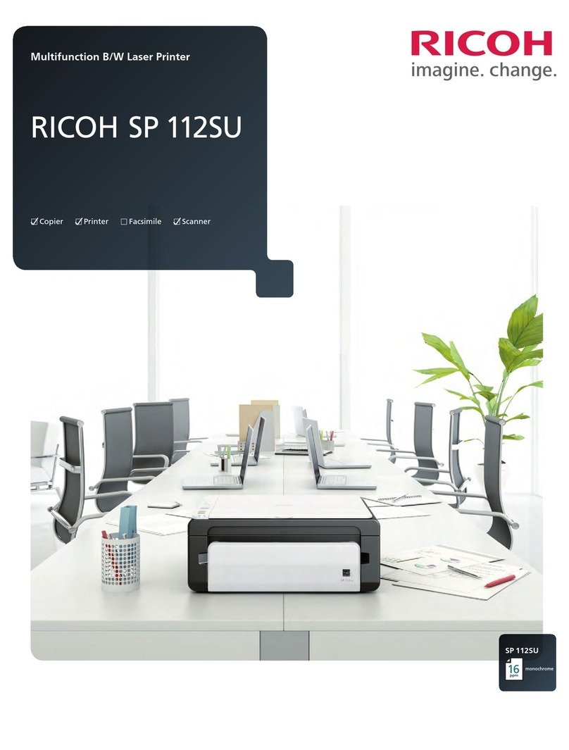 Ricoh SP 112SU User manual