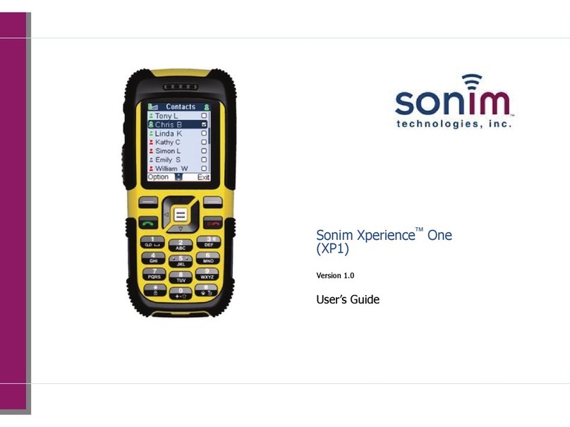 Sonim Xperience One User manual Sonim Xperience One User manual
