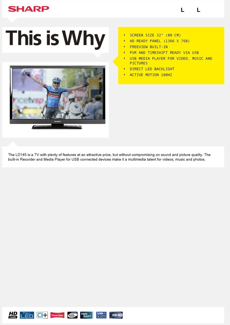 Sharp LC-32LD145K User manual Sharp LC-32LD145K User manual