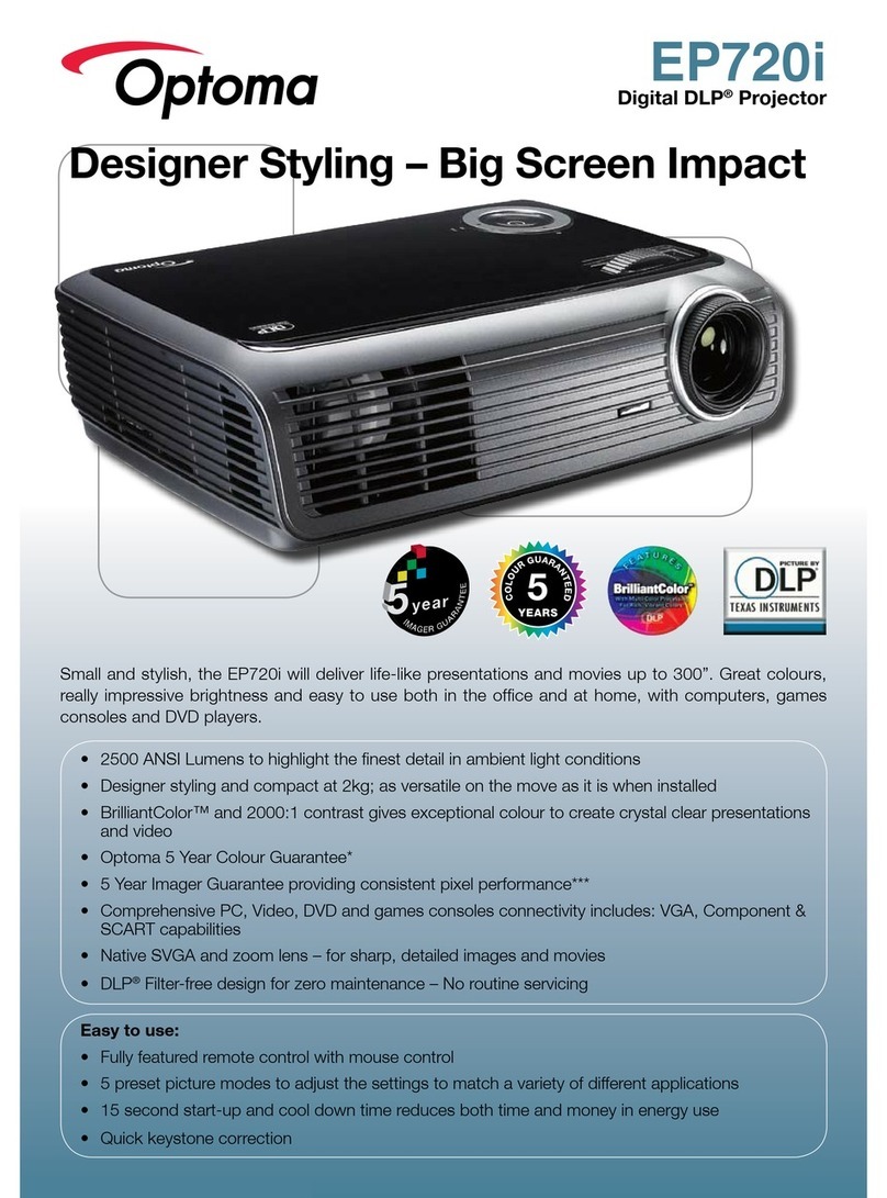 Optoma EP720i Specifications