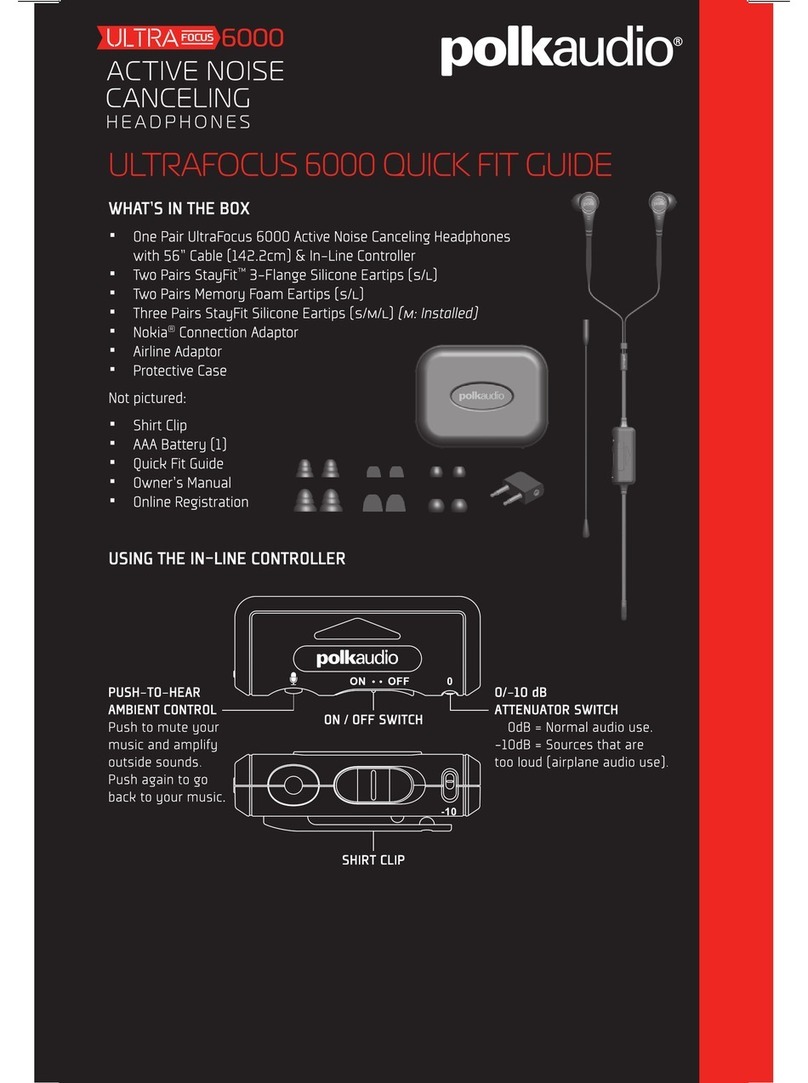 Polk Audio Ultrafocus 6000 User manual