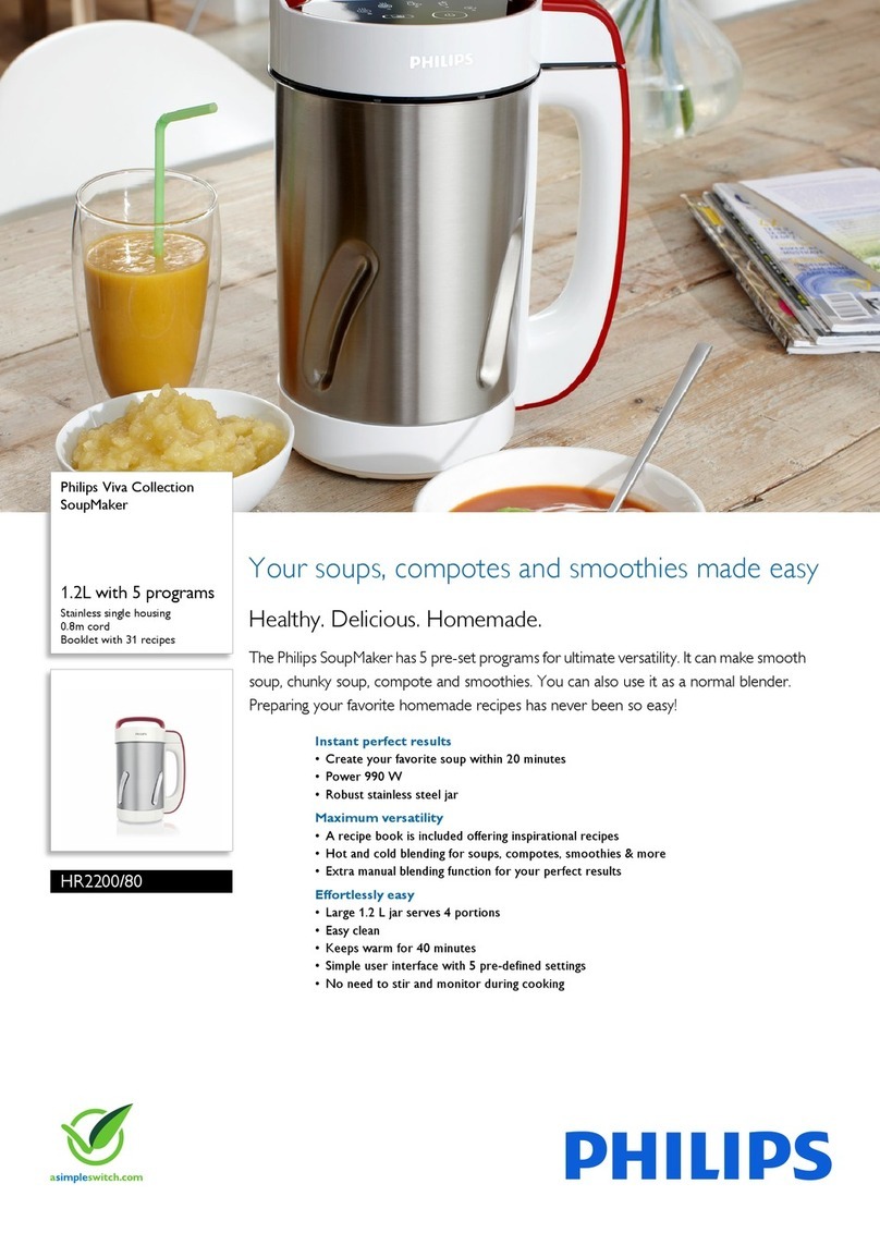 Philips HR2200/80 Specifications