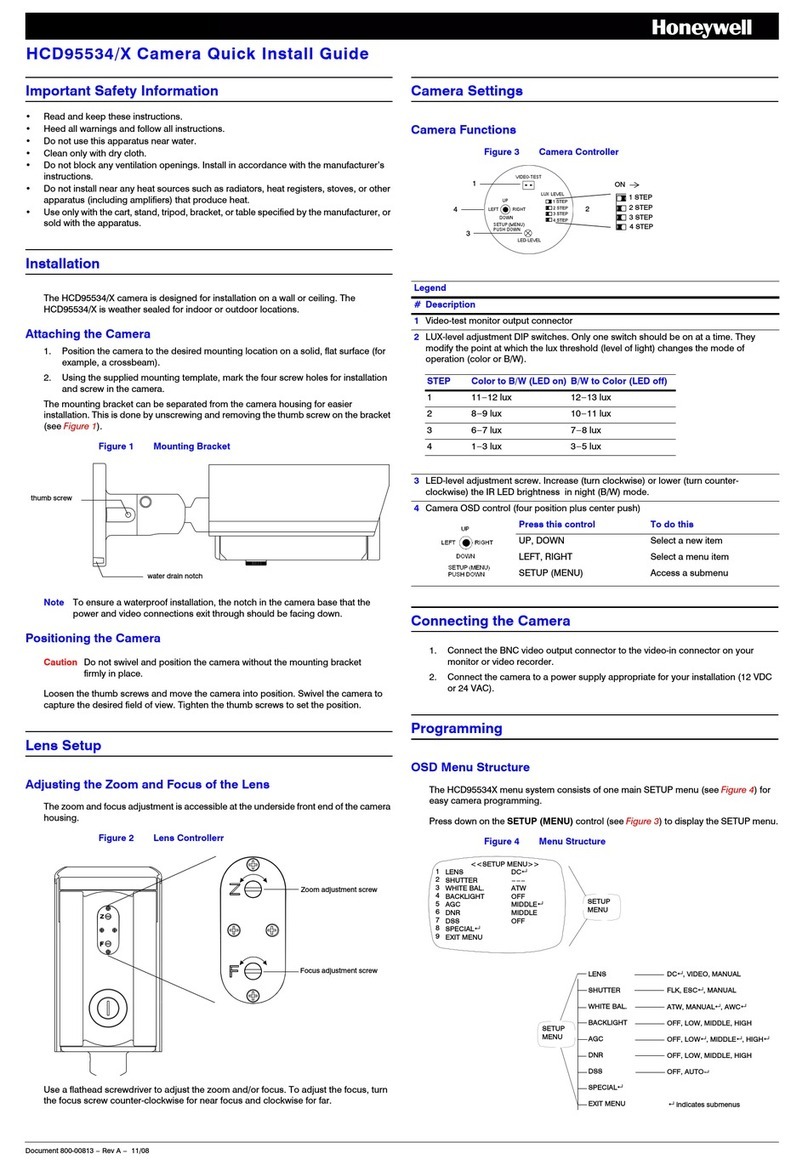 Honeywell HCD95534 User manual