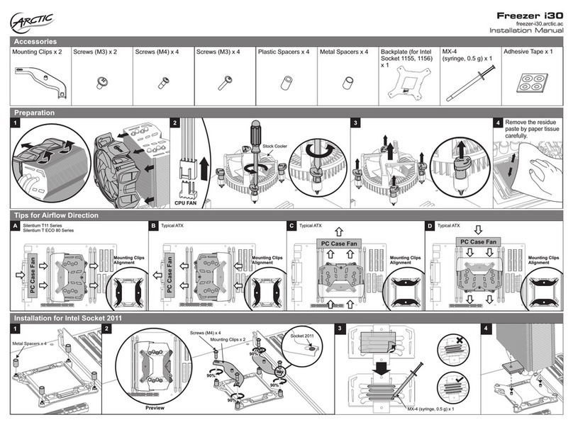 Arctic Air Freezer i30 installation manual