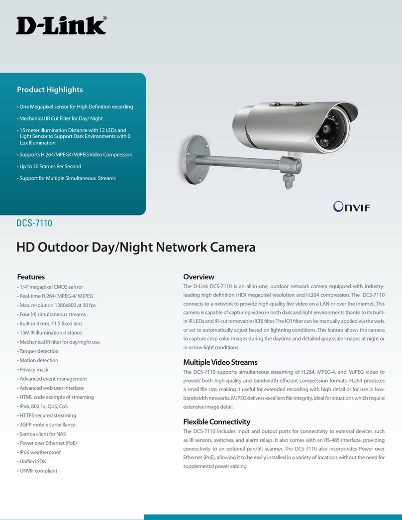 D-Link SECURICAM DCS-7110 User manual