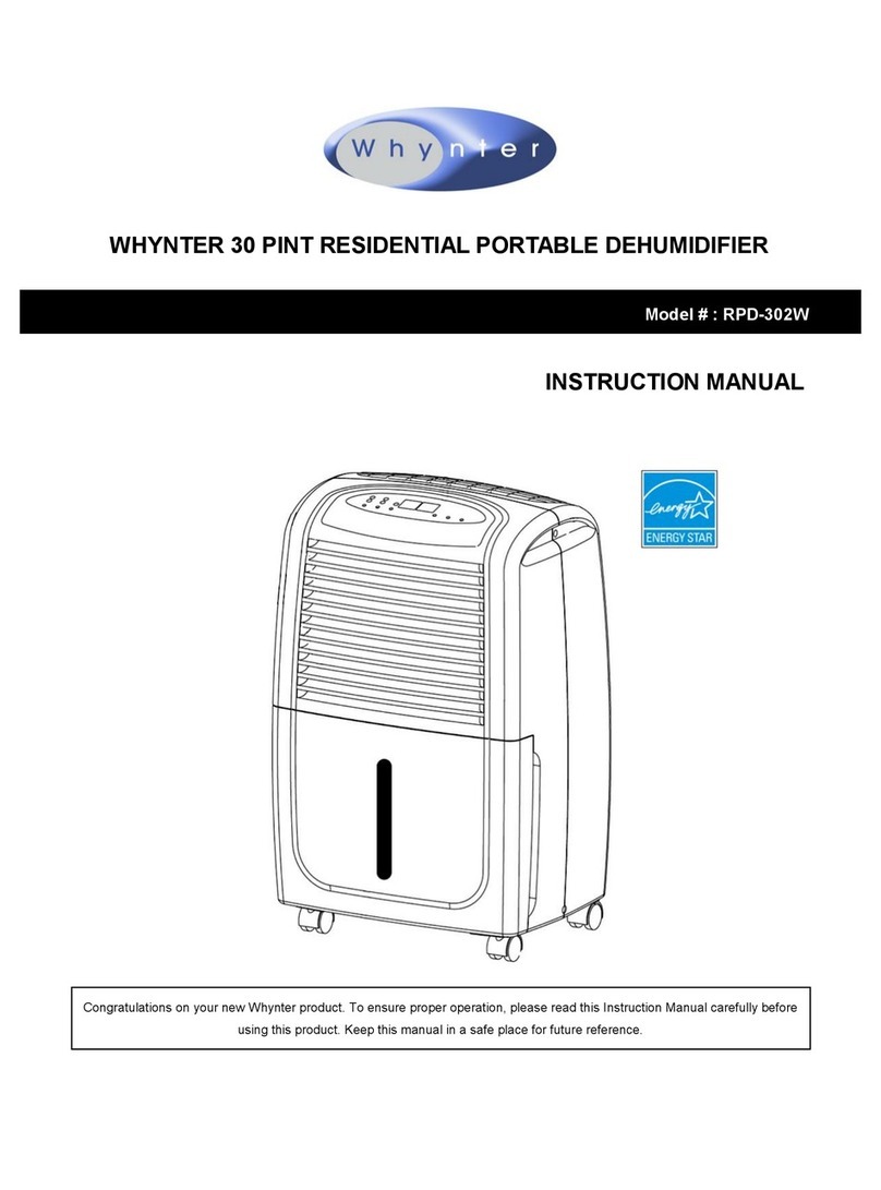Whynter RPD-302W User manual Whynter RPD-302W User manual