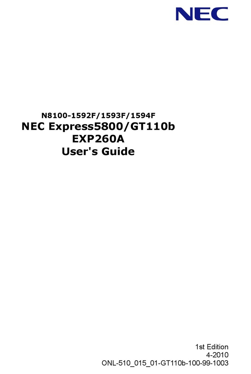 NEC NEC Express5800 Series User manual NEC NEC Express5800 Series User manual