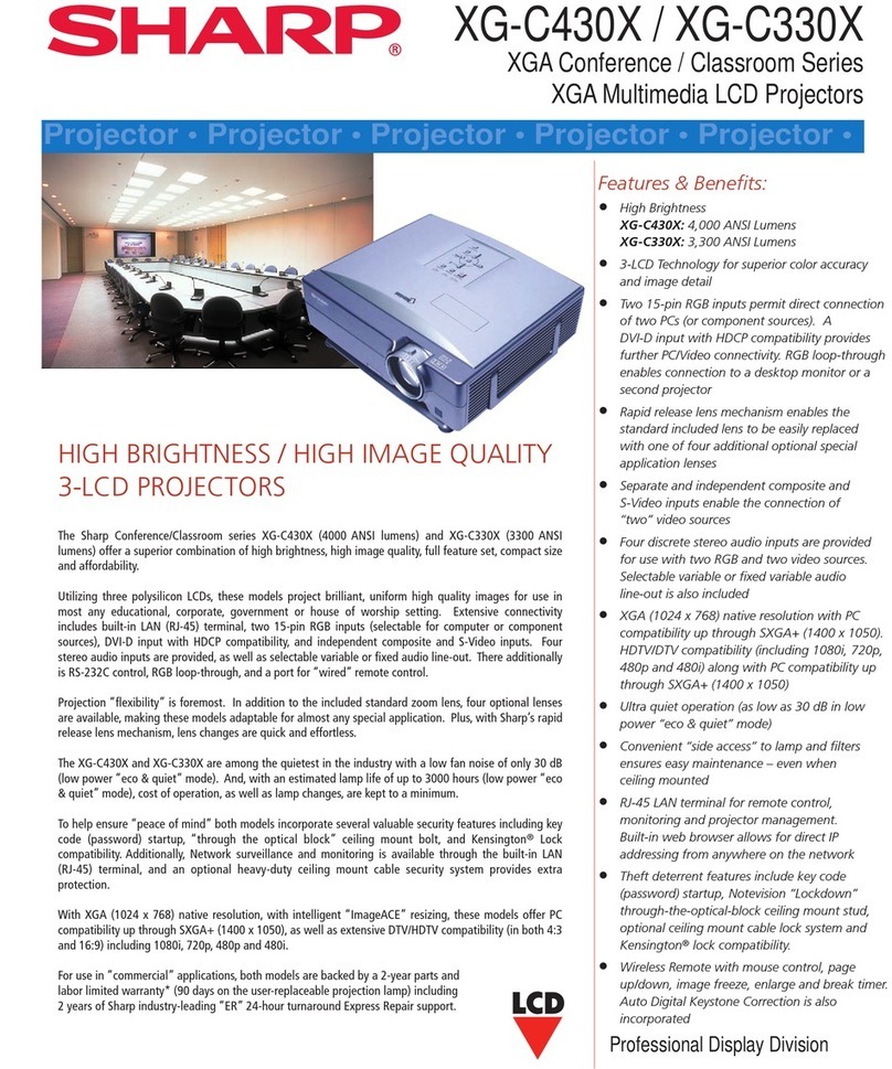 Sharp Notevision XG-C430X User manual
