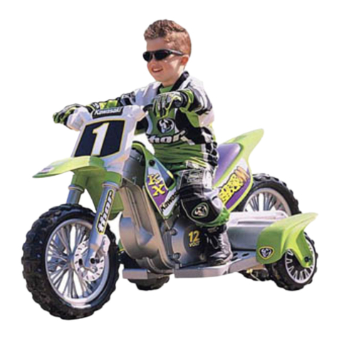 Power Wheels Kawaaki Super Shock 73600 Owner's manual and assembly instructions